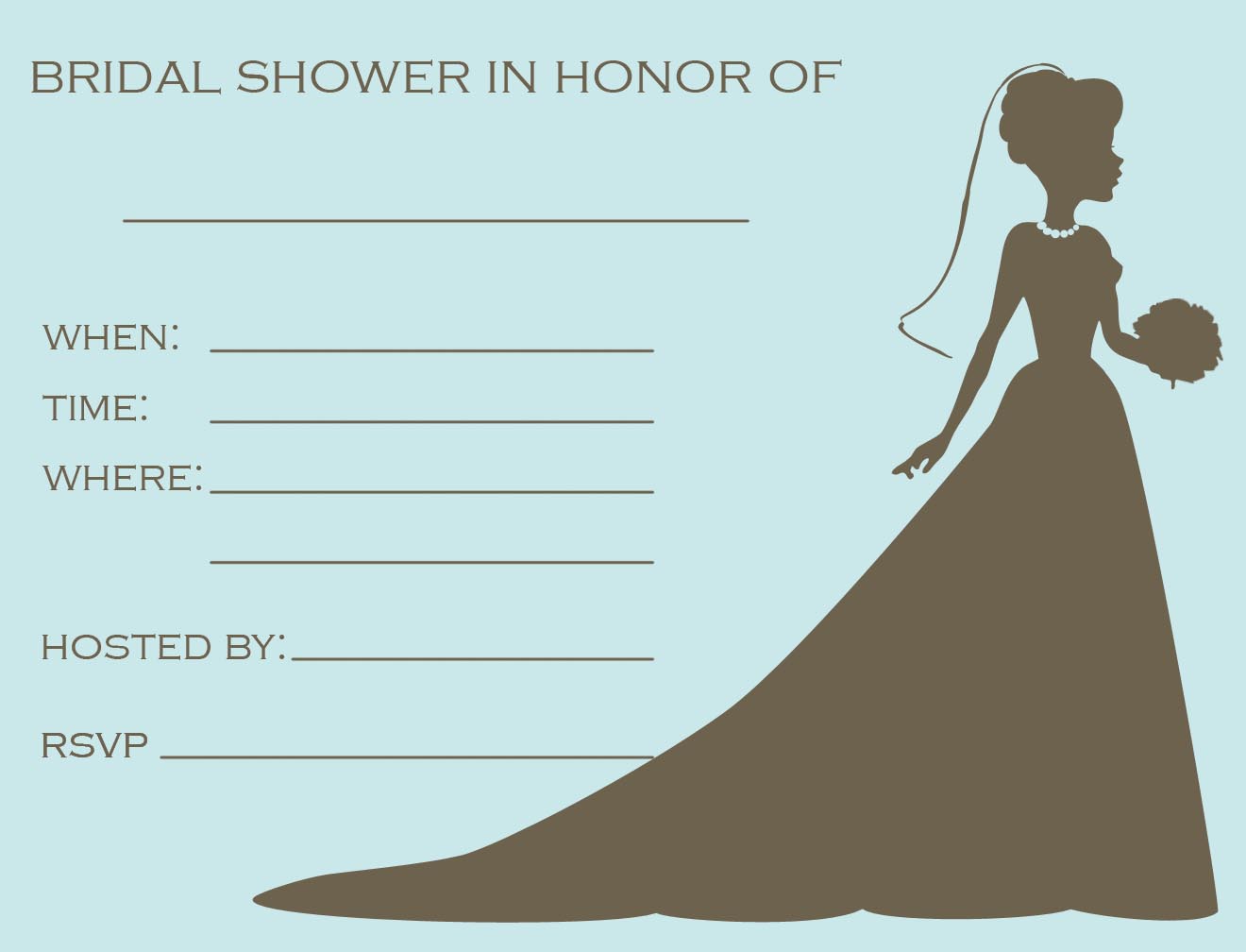 bridal shower flyer ideas