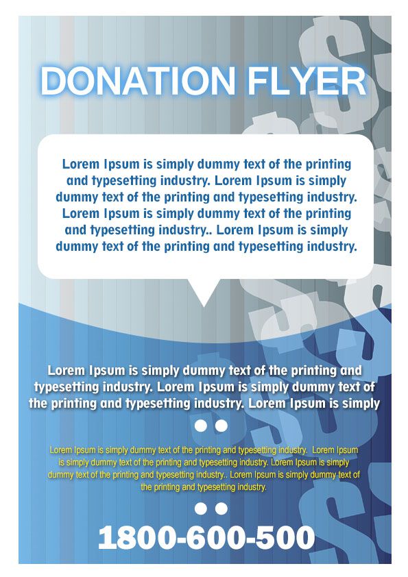 How to write a donation flyer