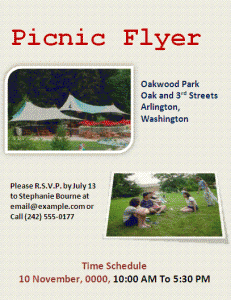 Picnic Flyer Template10