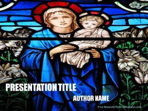 Mother Mary PowerPoint Template1