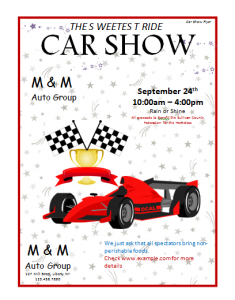 free car show flyer8