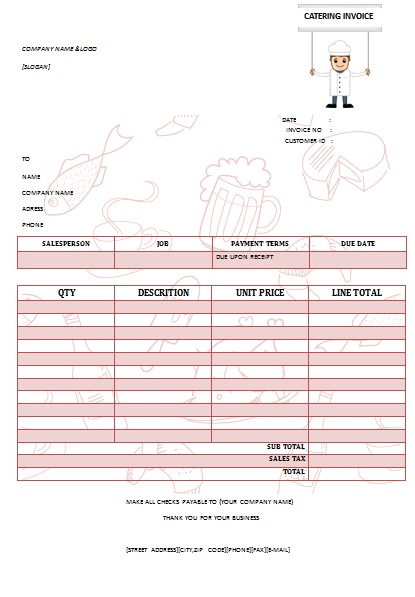 CATERING INVOICE 12