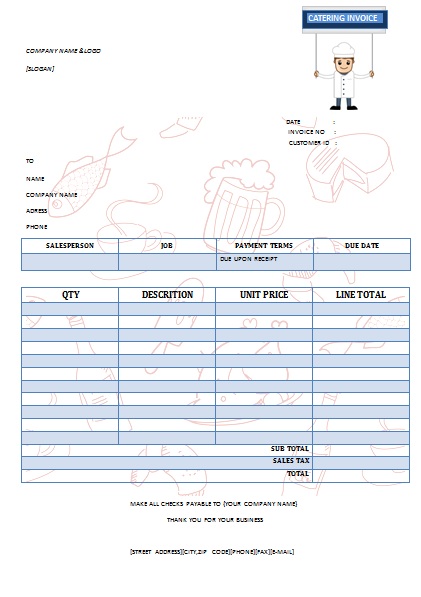 CATERING INVOICE 14