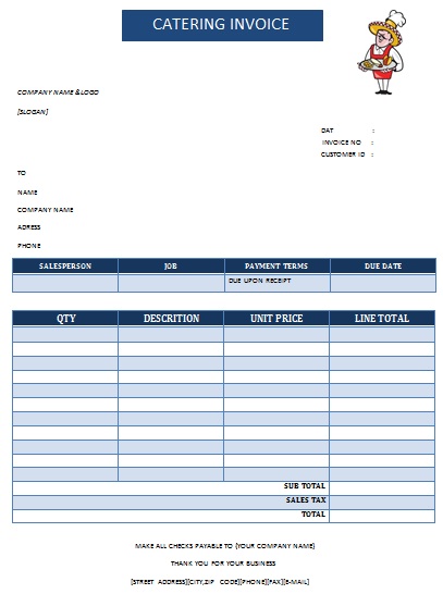 CATERING INVOICE 16