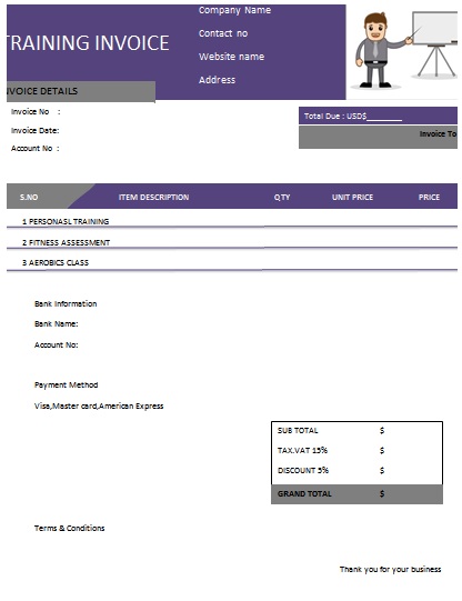 30 Personal Training Invoice Templates for Professionals 