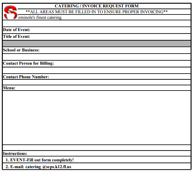 catering invoice template 8