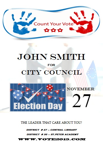 Election poster template microsoft word