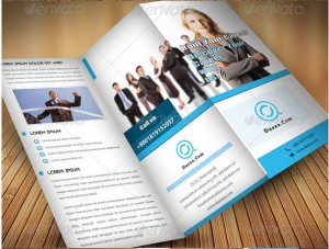 Consulting tri fold brochure template