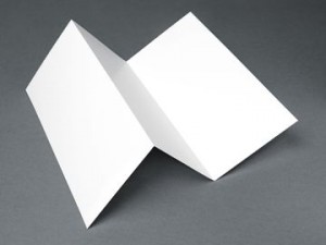 Blank tri fold brochure template