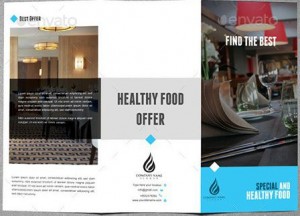 Tri fold restaurant brochure template