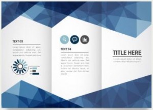 Tri fold brochure template for science events