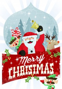 Merry Christmas - Santa Claus Postcard