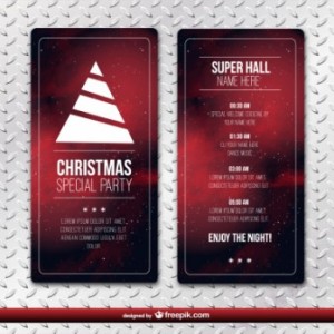 Office Christmas Party Flyer PSD