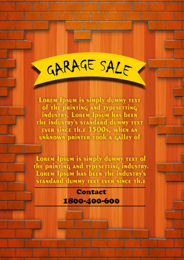 Garage Sale Flyer Template 5