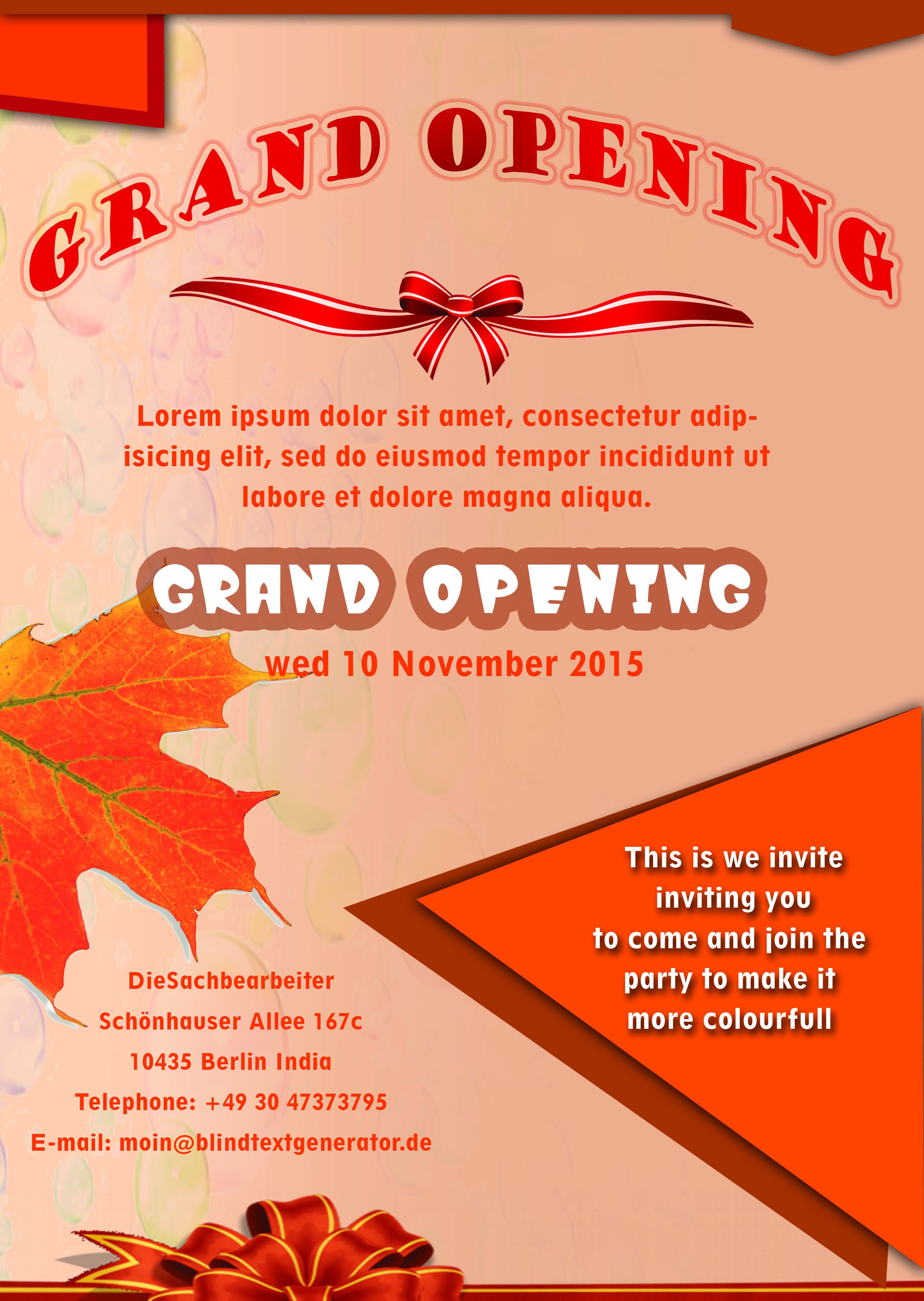 Grand Opening Flyer Template Printable Templates