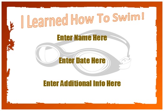 Junior Swimming Certificate