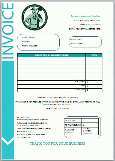 Landscaping Invoice Template 10
