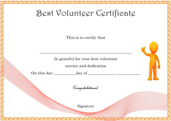 Download Volunteer Certificates The Right Way 19 Free Word Templates Demplates