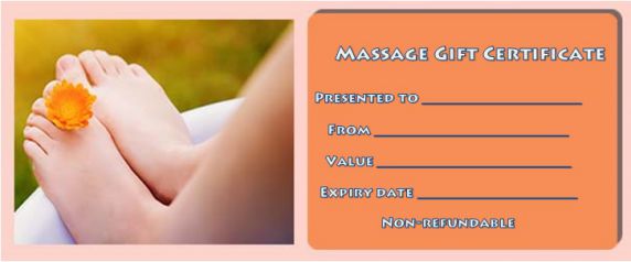 Diy Massage Gift Certificate
