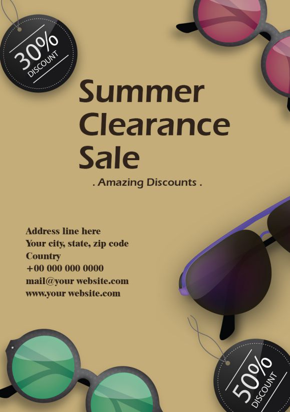 Summer Clearance Coming Soon Flyer