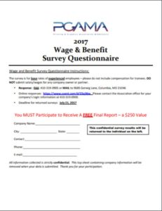 Wage and Benefit Survey Instructions